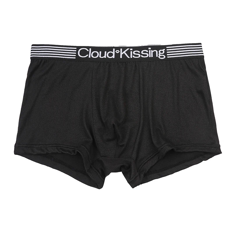 Calzoncillos bóxer casuales de 4 piezas con banda elástica para hombre