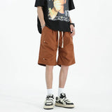 Men's Elastic Waistband Drawstring Casual Shorts
