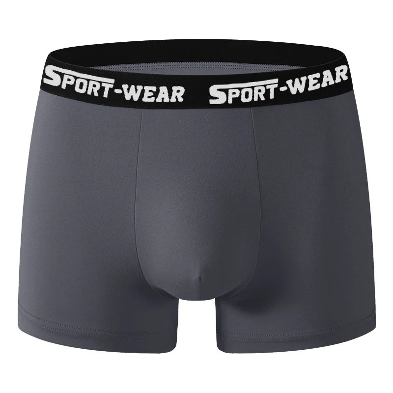 Boxer casual 6 pezzi in cotone con fascia elastico e lettere da uomo - Boxer uomo ATREND