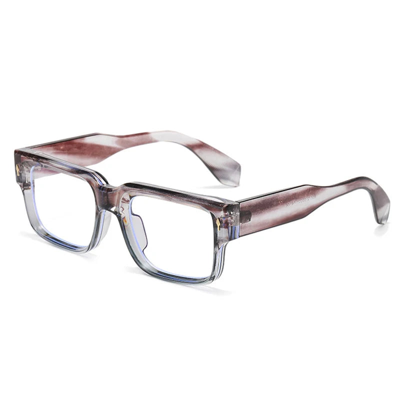 Occhiali da sole quadrati bicolor con lenti chiare o scure unisex - Occhiali da sole unisex ATREND