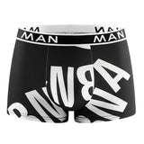 Men's 6 Piece Letter Print Casual Boxer Shorts