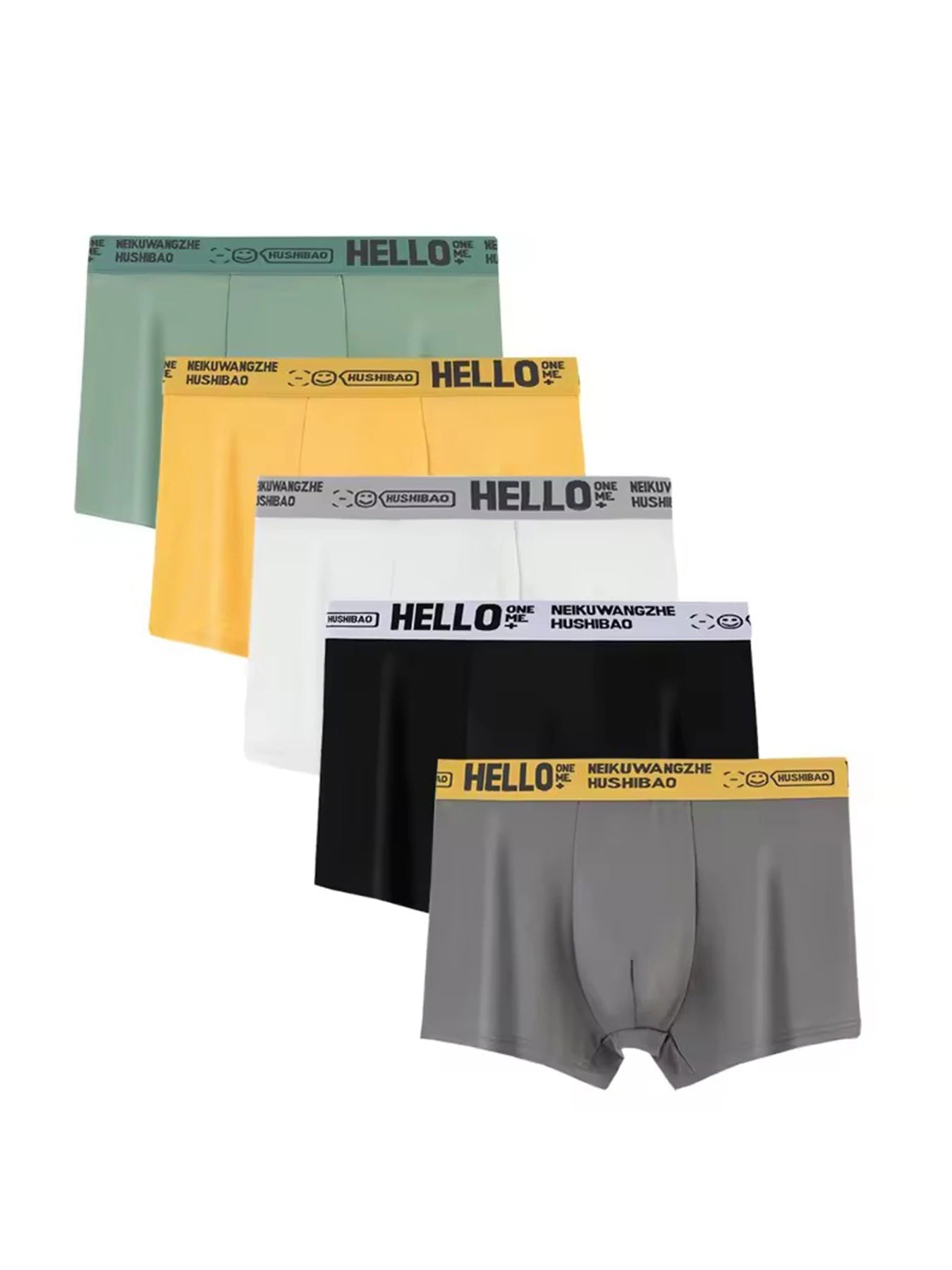 Boxer casual 5 pezzi elastici traspiranti da uomo - Boxer uomo ATREND
