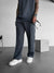 Set coordinato in tinta unita T-shirt senza maniche e pantaloni da uomo