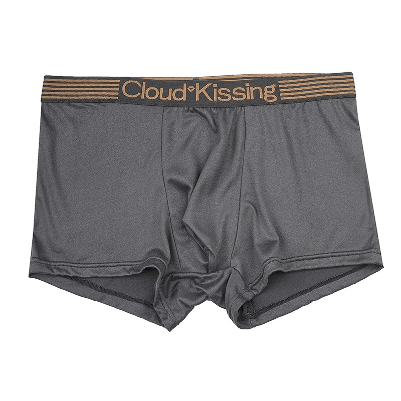 Calzoncillos bóxer casuales de 4 piezas con banda elástica para hombre