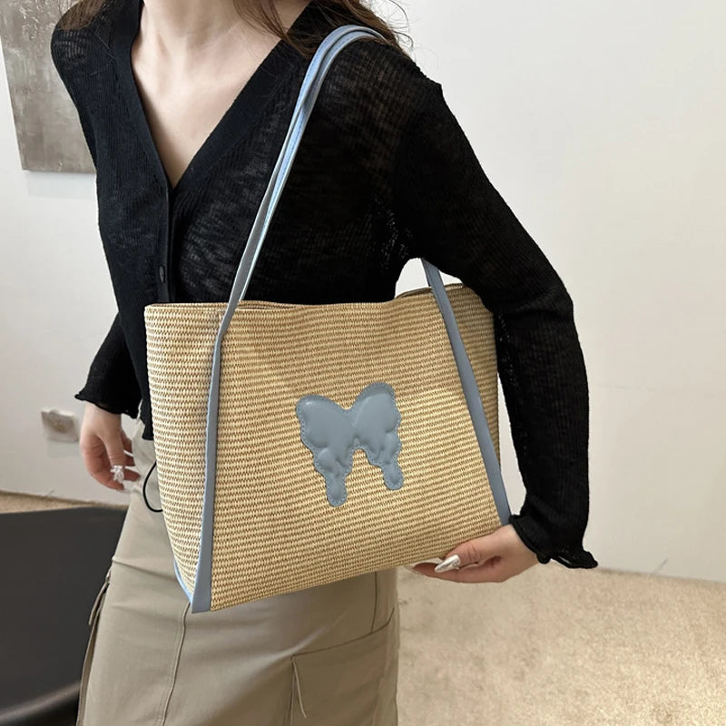 Borsa a spalla casual con farfalla da donna - Borsa a spalla ATREND
