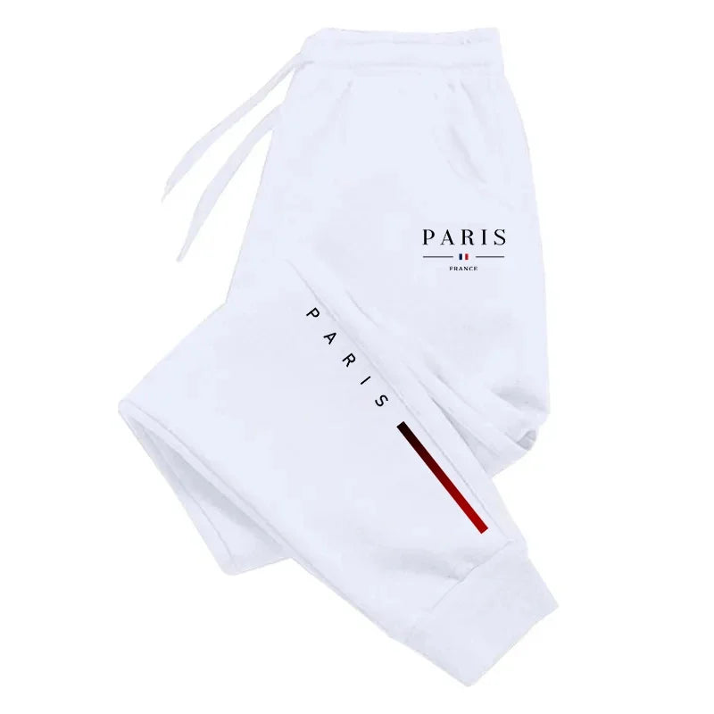 Pantaloni sportivi con fascia elastica e lettere da uomo - Pantaloni sportivi uomo ATREND