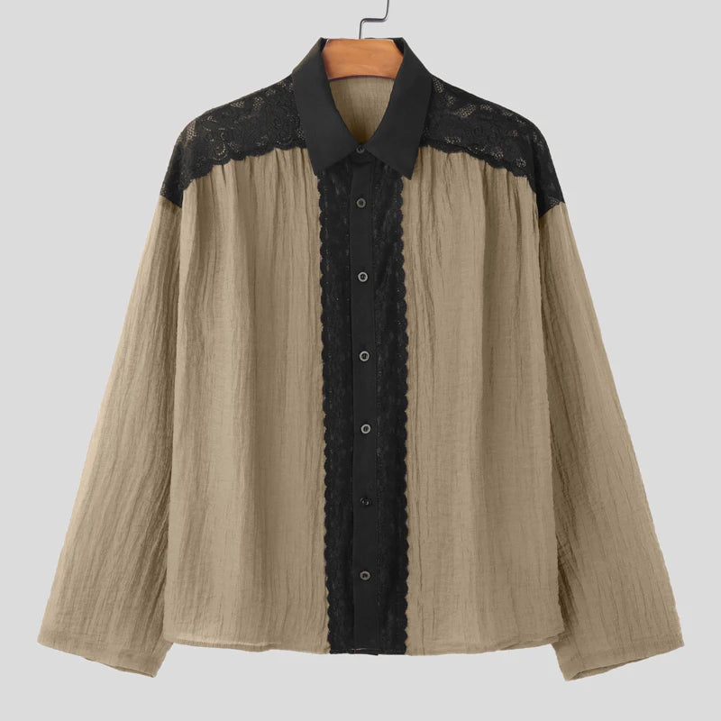 Camicia patchwork da uomo - Camicia uomo ATREND