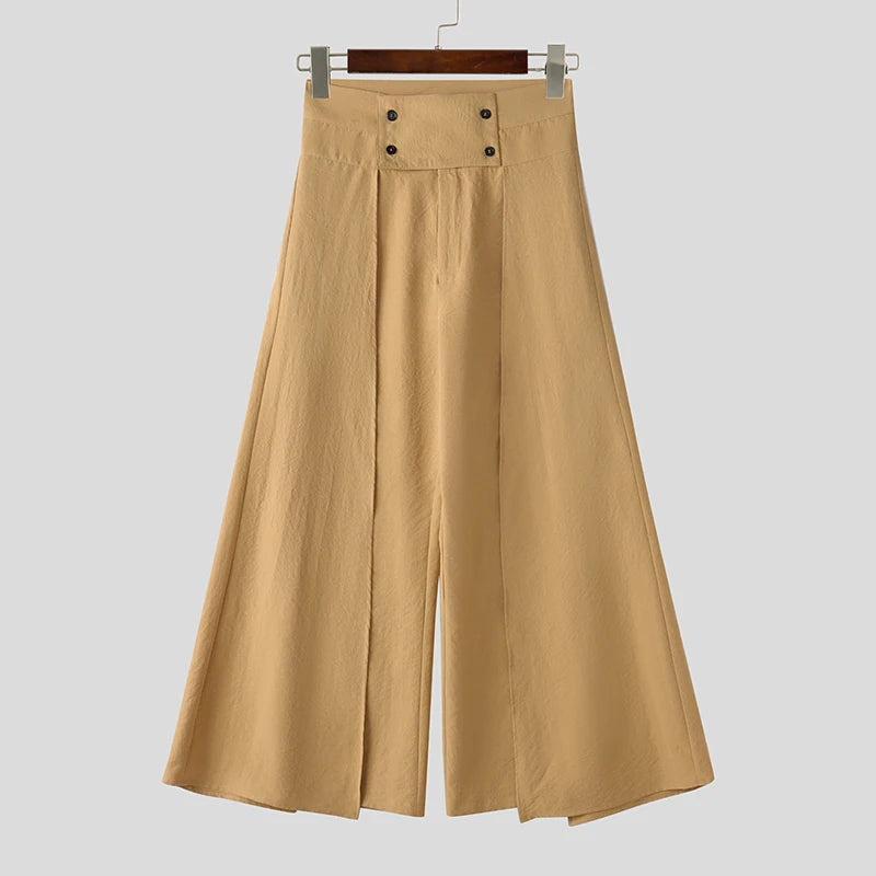 Pantaloni con code laterali e fascia alta da uomo - Pantaloni uomo ATREND