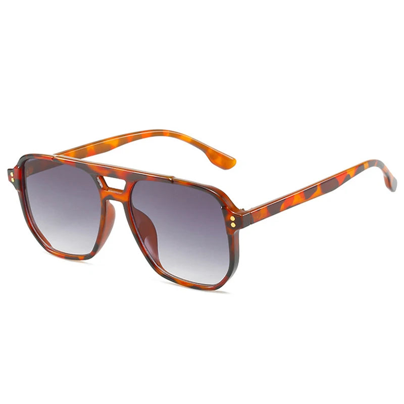 Occhiali da sole casual geometrici bicolor da donna - Occhiali da sole donna ATREND