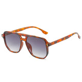 Occhiali da sole casual geometrici bicolor da donna - Occhiali da sole donna ATREND
