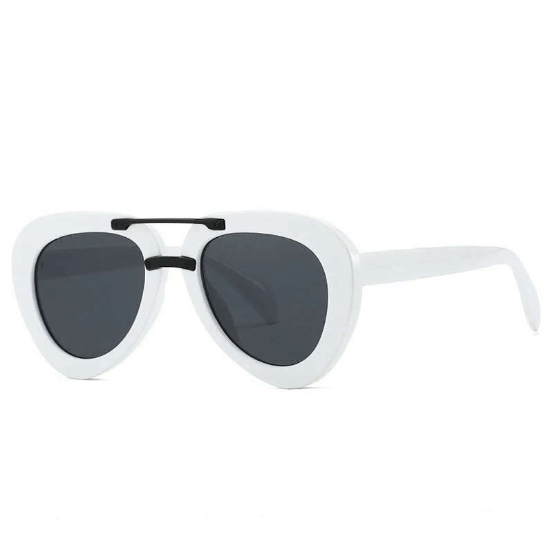 Occhiali da sole a goccia bicolor unisex - Occhiali da sole unisex ATREND