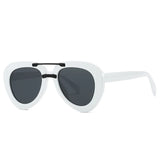 Occhiali da sole a goccia bicolor unisex - Occhiali da sole unisex ATREND