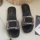 Ciabatte con fascia trasparente da donna - Ciabatte donna ATREND