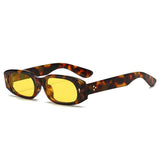 Occhiali da sole rettangolari bicolor con lenti trasparenti colorate unisex - Occhiali da sole unisex ATREND