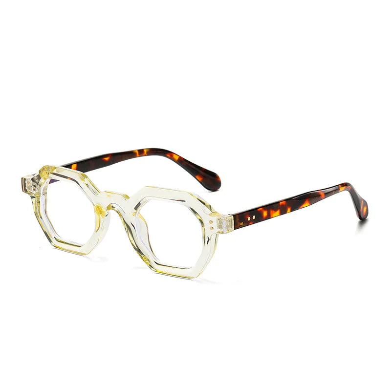 Occhiali da sole geometrici bicolor con lenti chiare o scure unisex - Occhiali da sole unisex ATREND