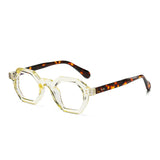 Occhiali da sole geometrici bicolor con lenti chiare o scure unisex - Occhiali da sole unisex ATREND