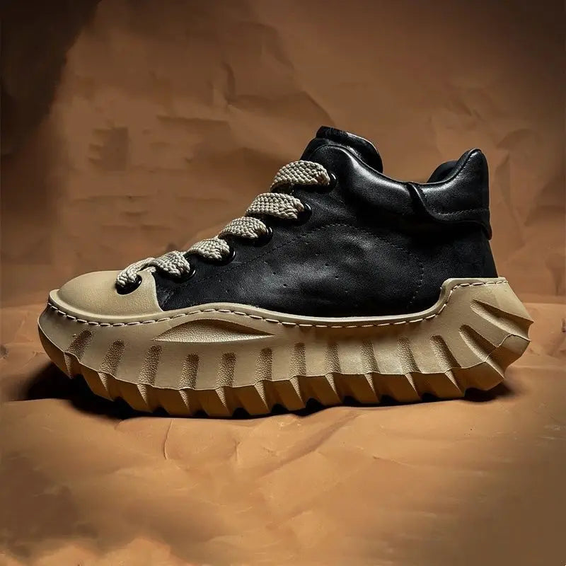 Sneakers casual in pelle microfibra da uomo