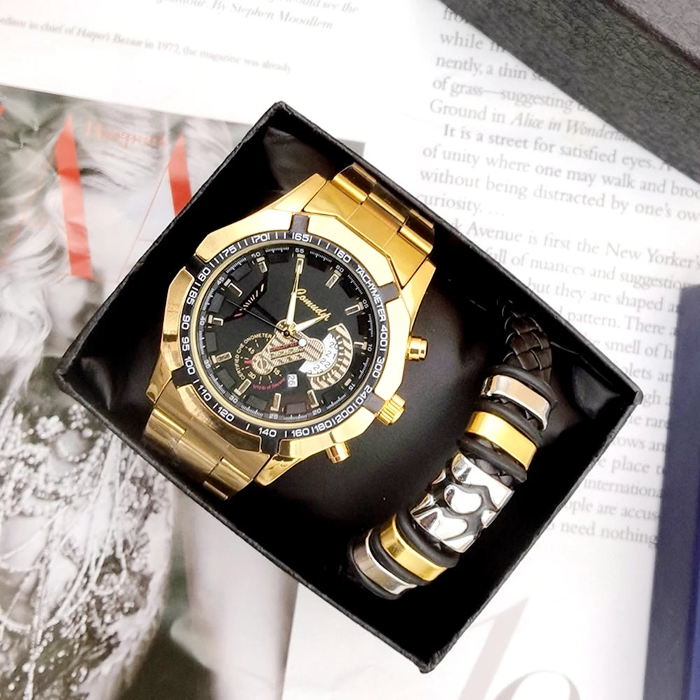 Set idea regalo con orologio e braccialetto da uomo - Idea regalo donna ATREND