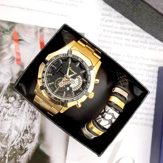Set idea regalo con orologio e braccialetto da uomo - Idea regalo donna ATREND
