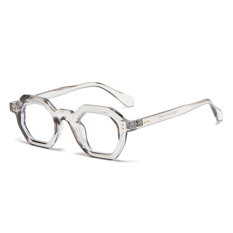 Occhiali da sole geometrici bicolor con lenti chiare o scure unisex - Occhiali da sole unisex ATREND