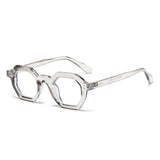 Occhiali da sole geometrici bicolor con lenti chiare o scure unisex - Occhiali da sole unisex ATREND
