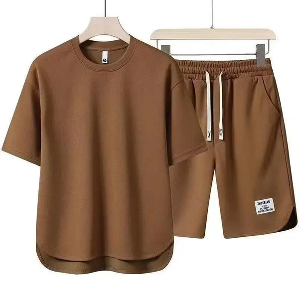 Set coordinato Trendy casual T-shirt a maniche corte con pantaloncini da uomo