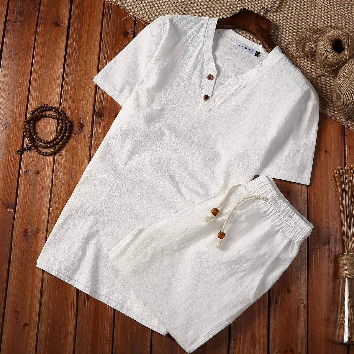 Set coordinato casual t-shirt e pantaloncini da uomo - Set coordinato uomo ATREND