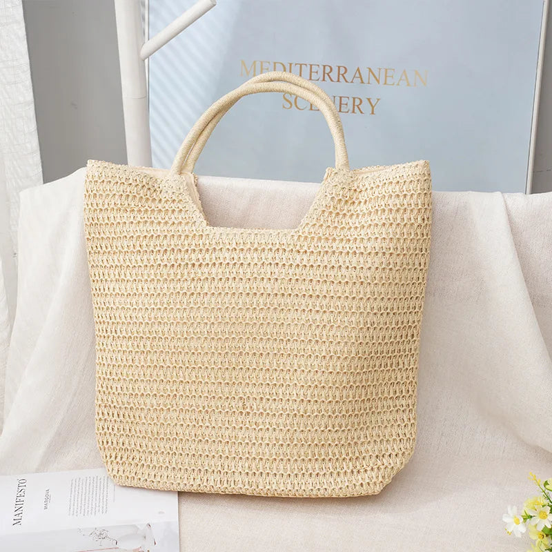 Borsa a mano casual in cotone da donna - Borsa a mano ATREND