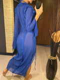 Copri costume trasparente con spacco laterale da donna - copri costume ATREND