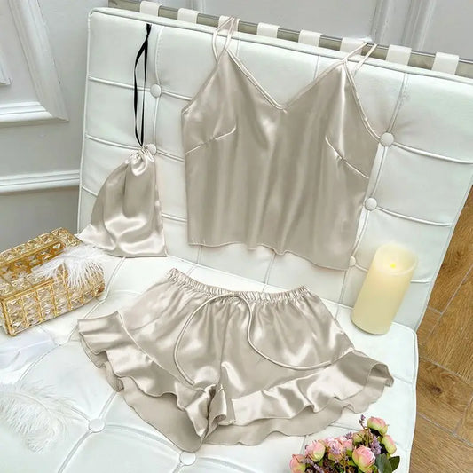 Pigiama casual canottiera e pantaloncini da donna - Pigiama donna ATREND