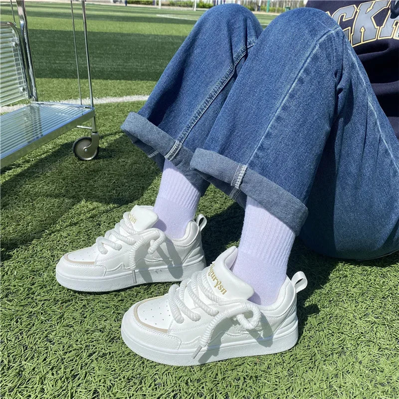 Unisex casual lace-up sneakers