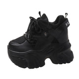 Sneakers casual con lacci para alta e materiale mesh da donna - Sneakers donna ATREND