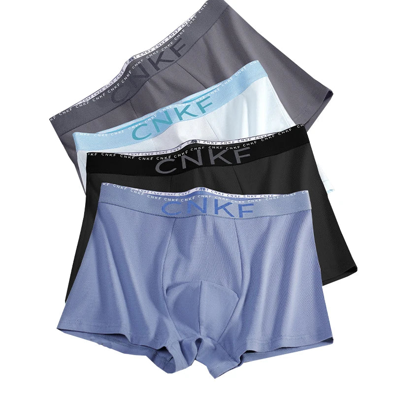 Boxer casual 4 pezzi elasticizzati con fascia elastica da uomo - Boxer uomo ATREND