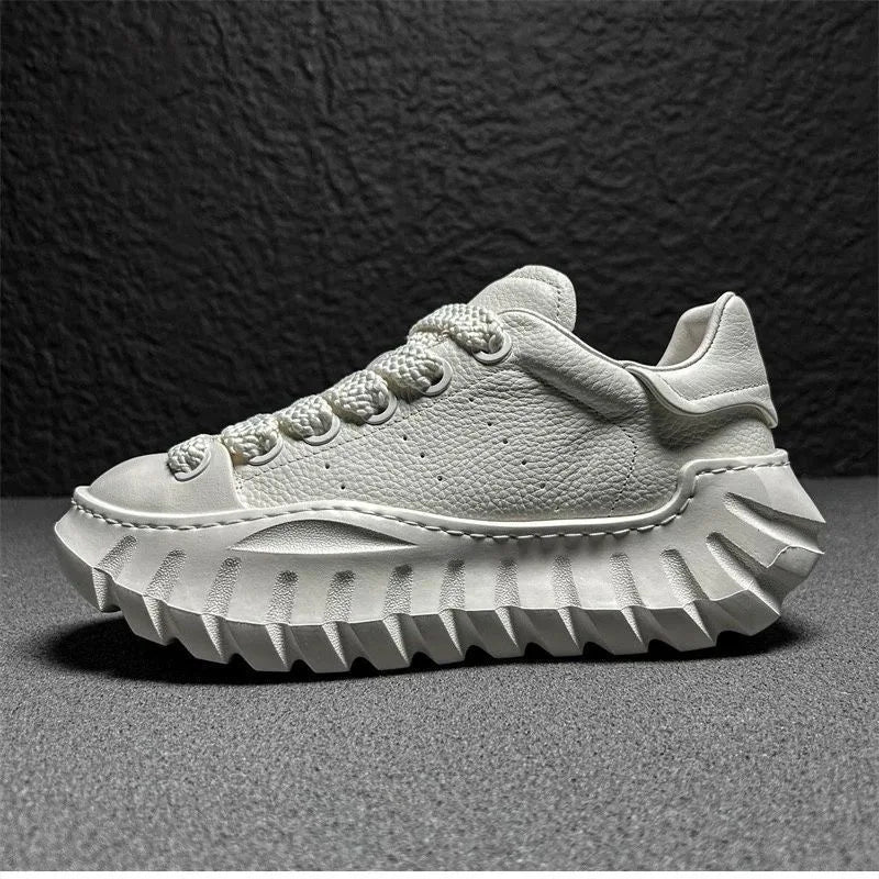 Sneakers casual in pelle microfibra da uomo