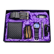 Set idea regalo con portachiavi collana penna orologio braccialetti portafoglio e cintura da uomo - Idea regalo uomo ATREND