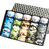 Boxer casual 5 pezzi in cotone traspirante da uomo - Boxer uomo ATREND