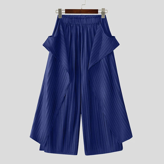 Pantaloni casual in lino geometrici da uomo - Pantaloni uomo ATREND