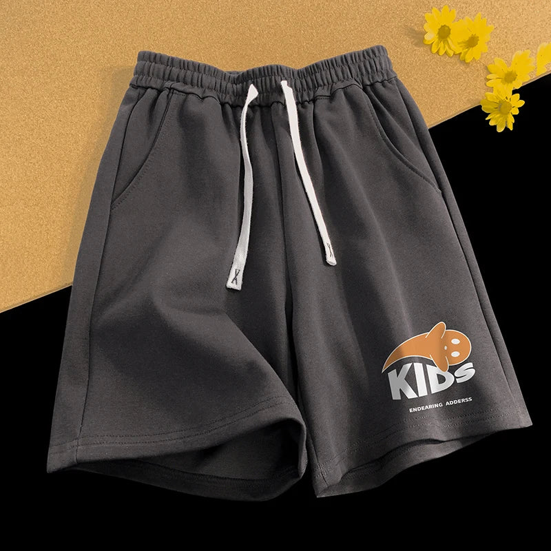 Pantaloncini casual cartoon con fascia elastica e lacci da uomo - Pantaloncini uomo ATREND