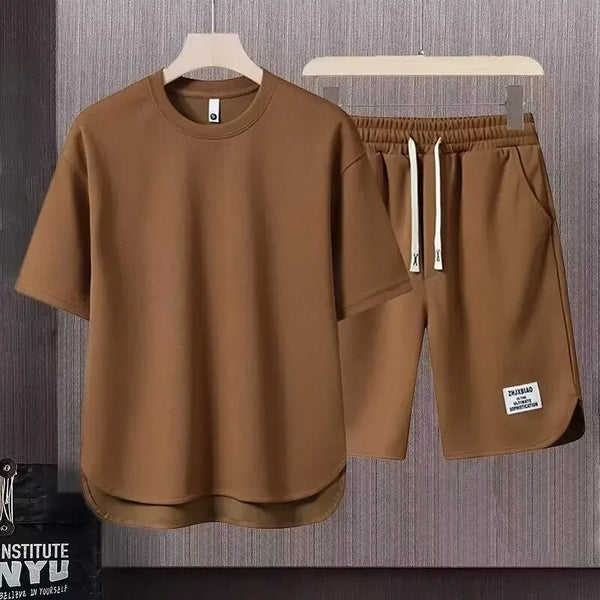 Set coordinato Trendy casual T-shirt a maniche corte con pantaloncini da uomo