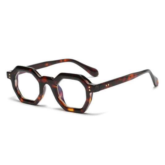 Occhiali da sole geometrici bicolor con lenti chiare o scure unisex - Occhiali da sole unisex ATREND