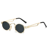 Occhiali da sole ovali con lenti colorate unisex - Occhiali da sole unisex ATREND