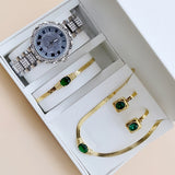 Set idea regalo con orologio collana bracciaeltto e orecchini con pietra da donna - Idea regalo donna ATREND