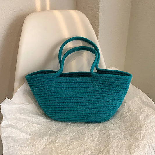 Borsa a mano casual in cotone da donna - Borsa a mano ATREND
