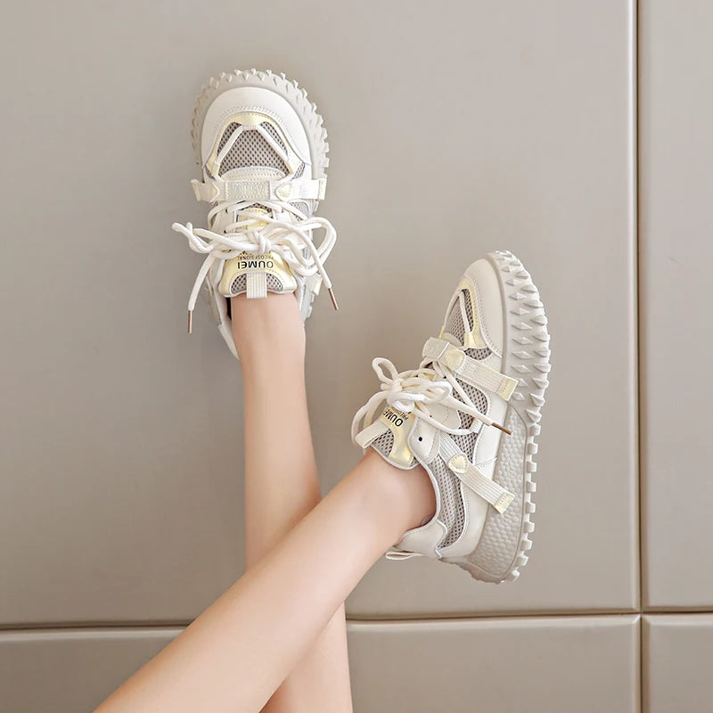 Sneakers casual traspiranti con lacci da donna - Sneakers donna ATREND
