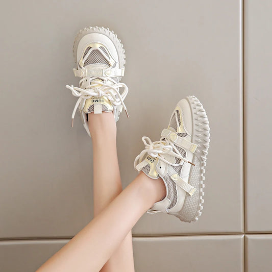 Sneakers casual traspiranti con lacci da donna - Sneakers donna ATREND