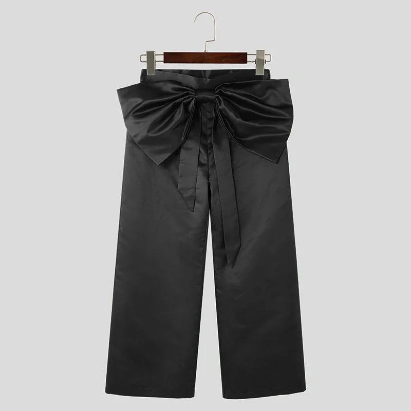 Pantaloni streetwears con fiocco frontale da uomo - Pantaloni uomo ATREND