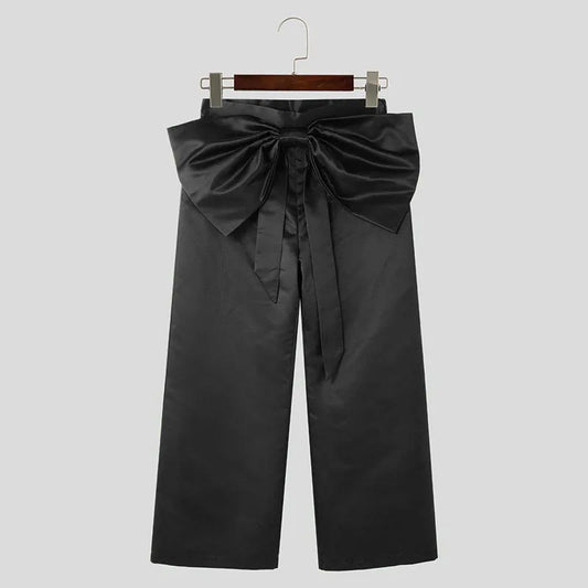 Pantaloni streetwears con fiocco frontale da uomo - Pantaloni uomo ATREND