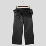 Pantaloni streetwears con fiocco frontale da uomo - Pantaloni uomo ATREND