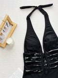 Bikini intero a pantaloncino intrecciato da donna ATREND
