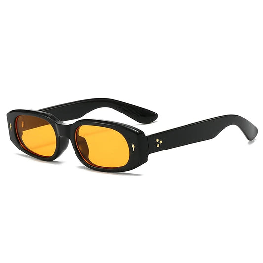 Occhiali da sole rettangolari bicolor con lenti trasparenti colorate unisex - Occhiali da sole unisex ATREND